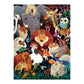 11ct Stamped Cross Stitch Animals World Quilting Fabric (48*65cm)