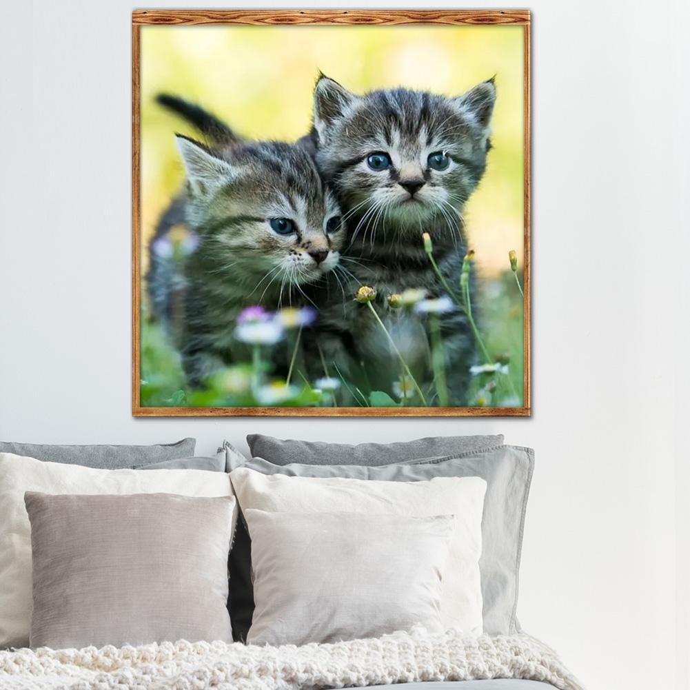 5D DIY Diamond Painting Kit - Full Round - Cute Cats/Kittens
