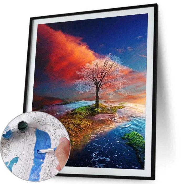 Painting By Numbers Kit Oil Art Picture Craft Home Wall Decor
