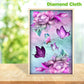 Pintura Diamante - Redondo Completo - Flor Mariposa (30*48cm)