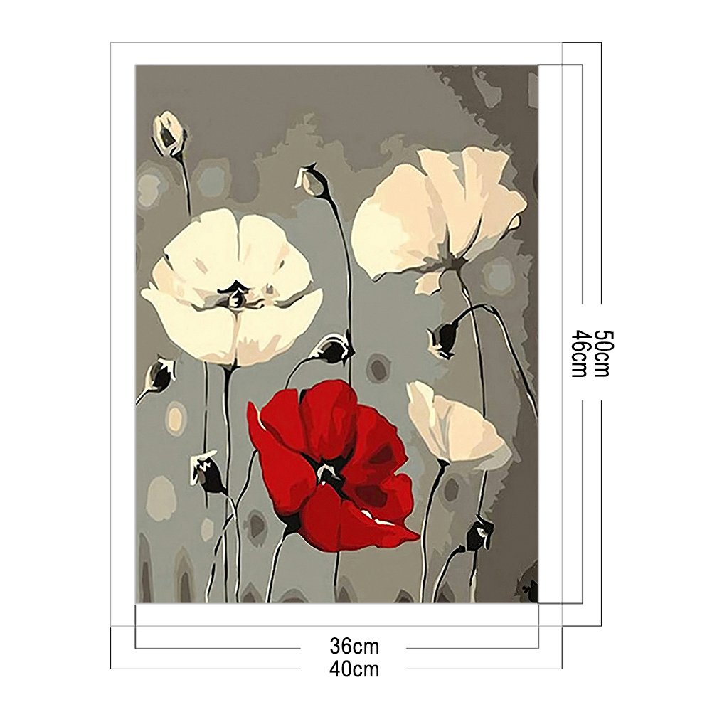 Punto de Cruz Estampado 11ct - Flor (40*50cm) A