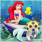 Diamond Painting- Full Round - Cartoon Mermaid Princess