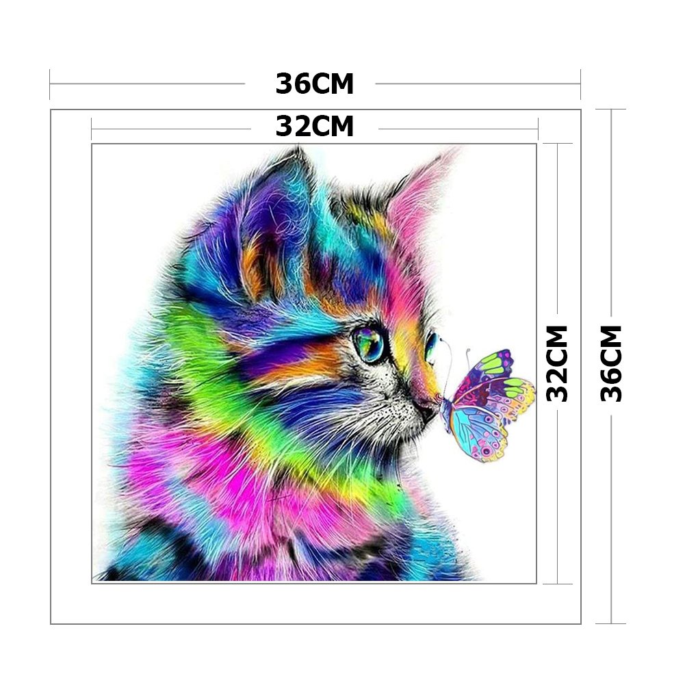 11ct Stamped Cross Stitch - Cat(36*36cm)