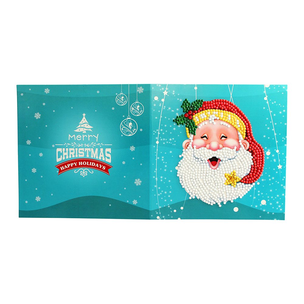 Santa Claus DIY Diamond Painting Greeting Card