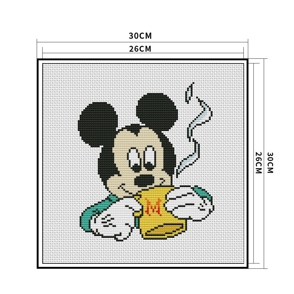 11ct Stamped Cross Stitch - Mickey Mouse (30*30cm) B