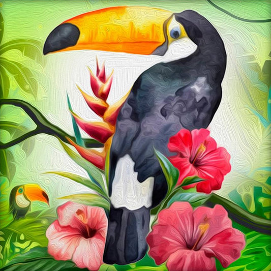 Diamond Painting - Full Round - Parrot