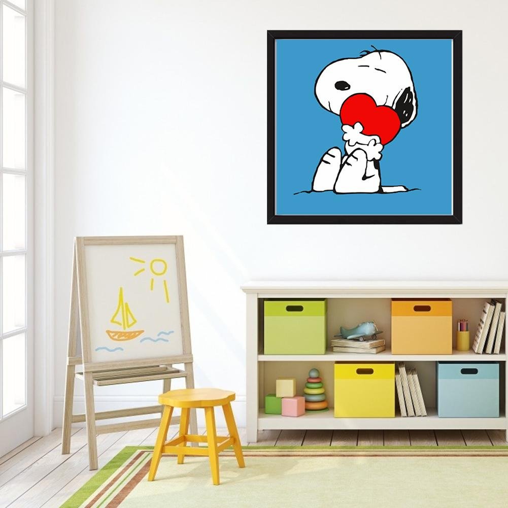 Kit de pintura diamante DIY 5D - Rodada completa - Snoopy A