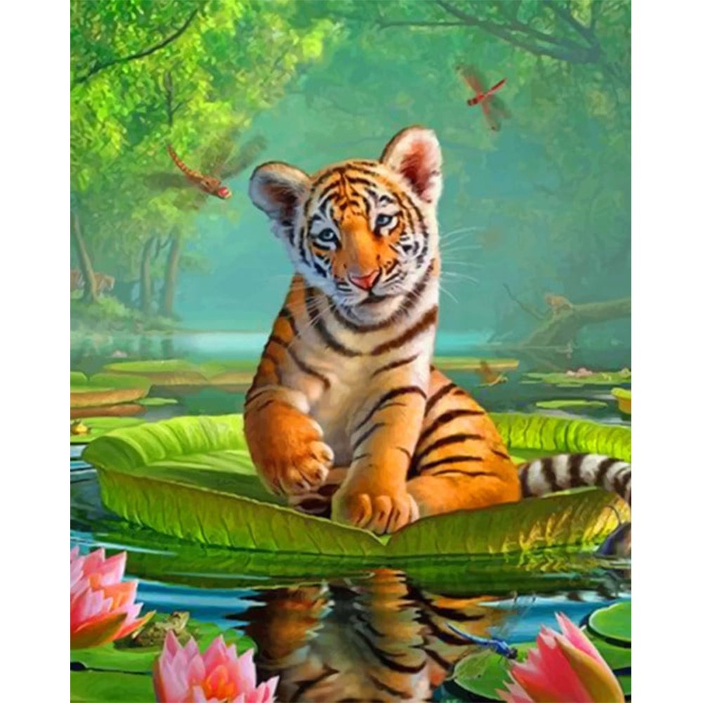 Paint By Number Oil Painting Tiger (40*50cm)