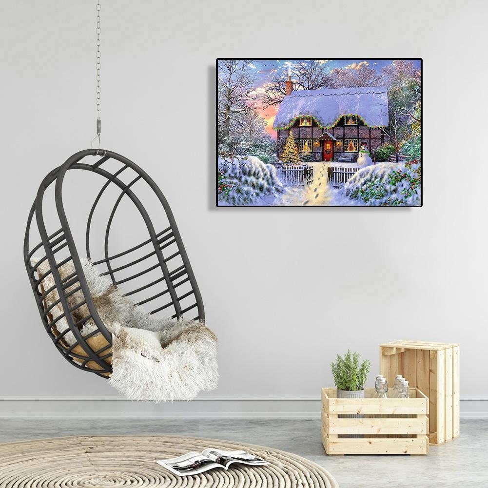 Diamond Painting - Full Round - Christmas House