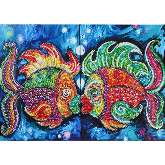 Colorful Fish 5D DIY Crystal Rhinestone diamond painting handicraf