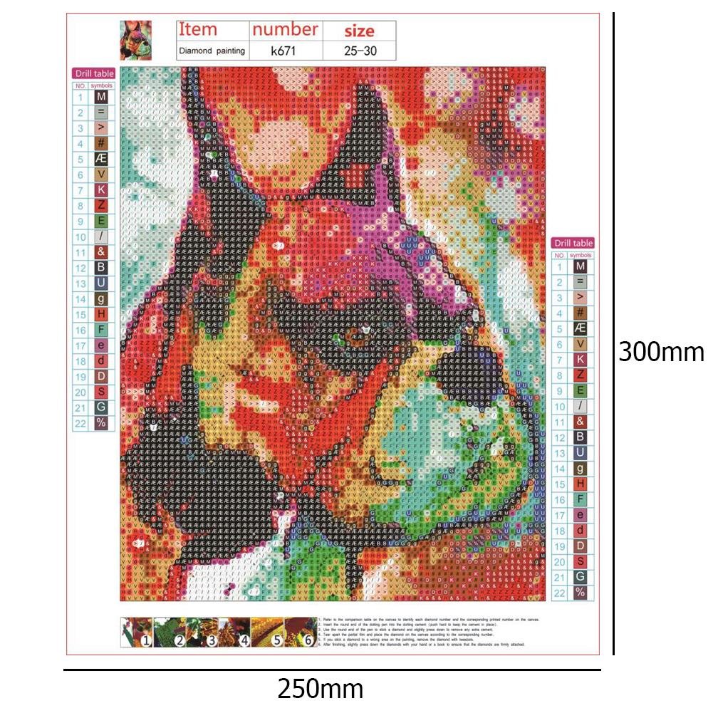 Diamond Painting - Full Round - Colorful Dog A