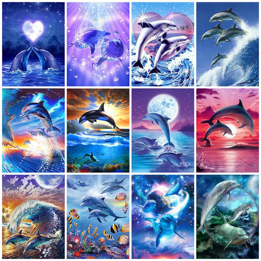 Dolphin Dreamlike Diamond Painting