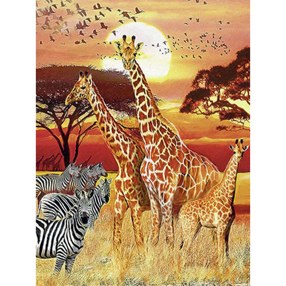 paint with diamonds Giraffe & Zebra
