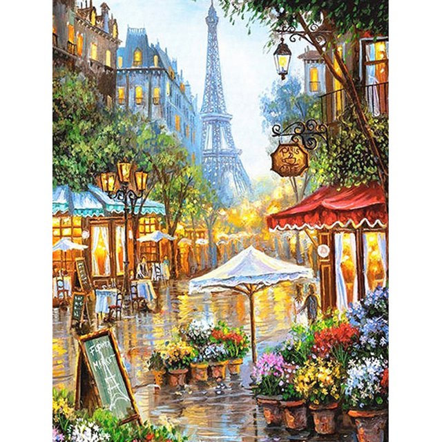 Landscape Full Round Square Diamond Painting Kits 50 x 70cm