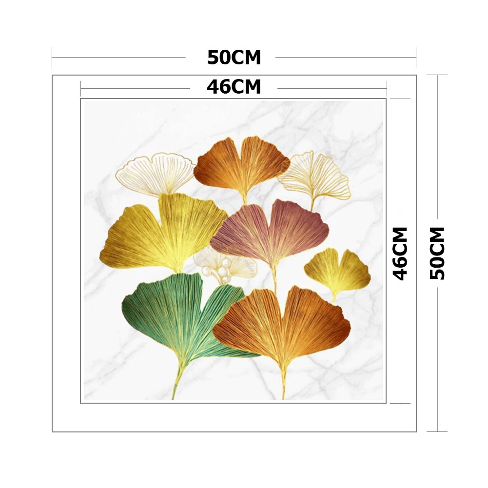 11CT Stamped Cross Stitch - Ginkgo Leaf (50*50cm) A