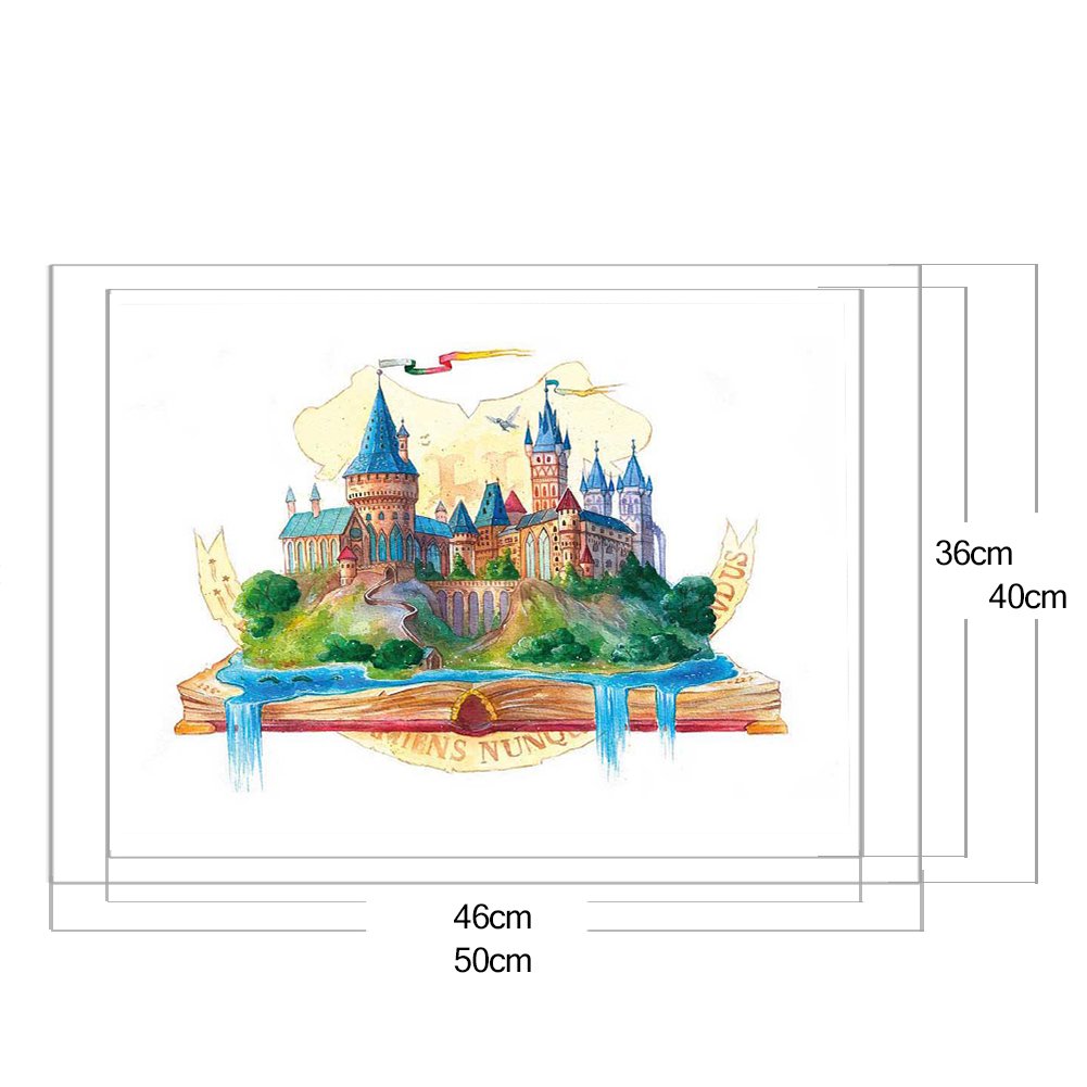 14ct Counted Cross Stitch - Cartoon Castles  (40*50cm)