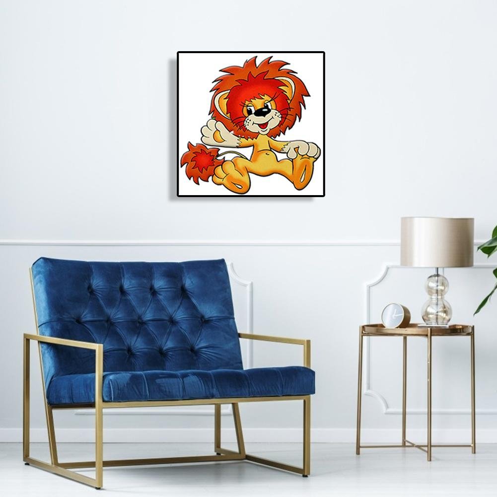 Diamond Painting - Full Round - Cartoon Lion