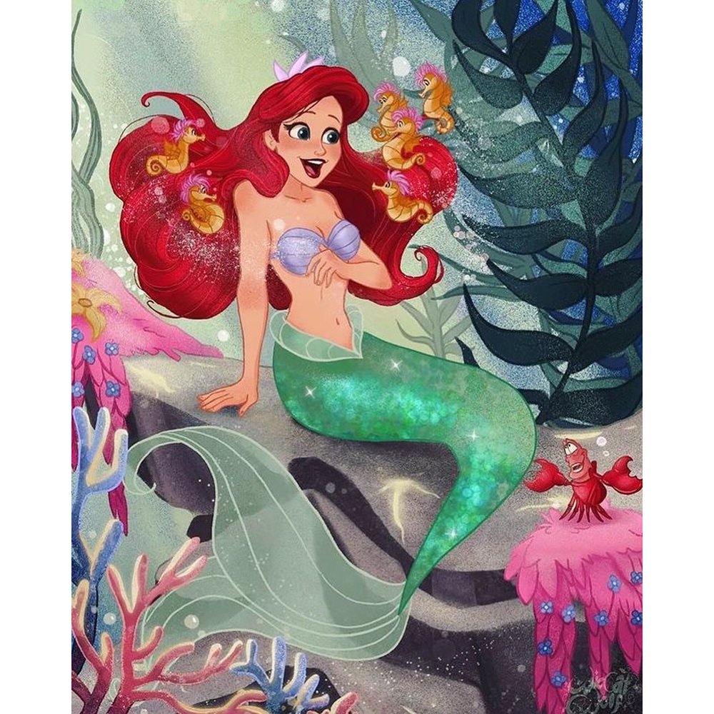 Diamond Paintings Art Full Drill happy Mermaid