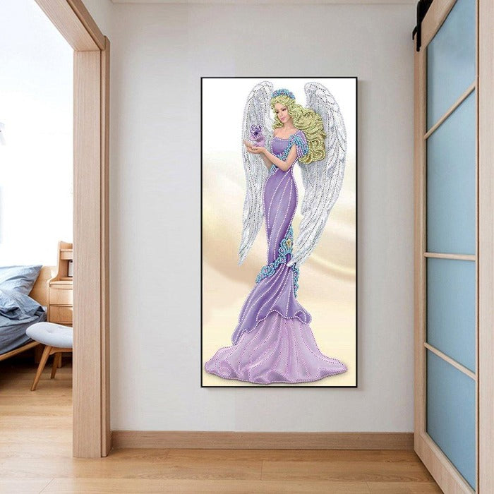 DIY Special Shaped Diamond Painting Noble Lady Rhinestone Drawing Picture