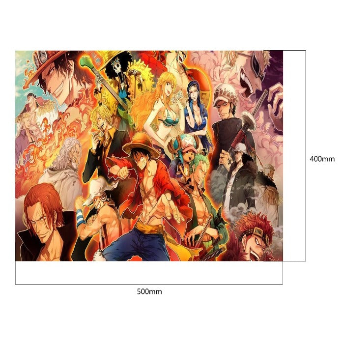 Oil Painting By Numbers Anime Figure DIY Canvas Coloring Picture