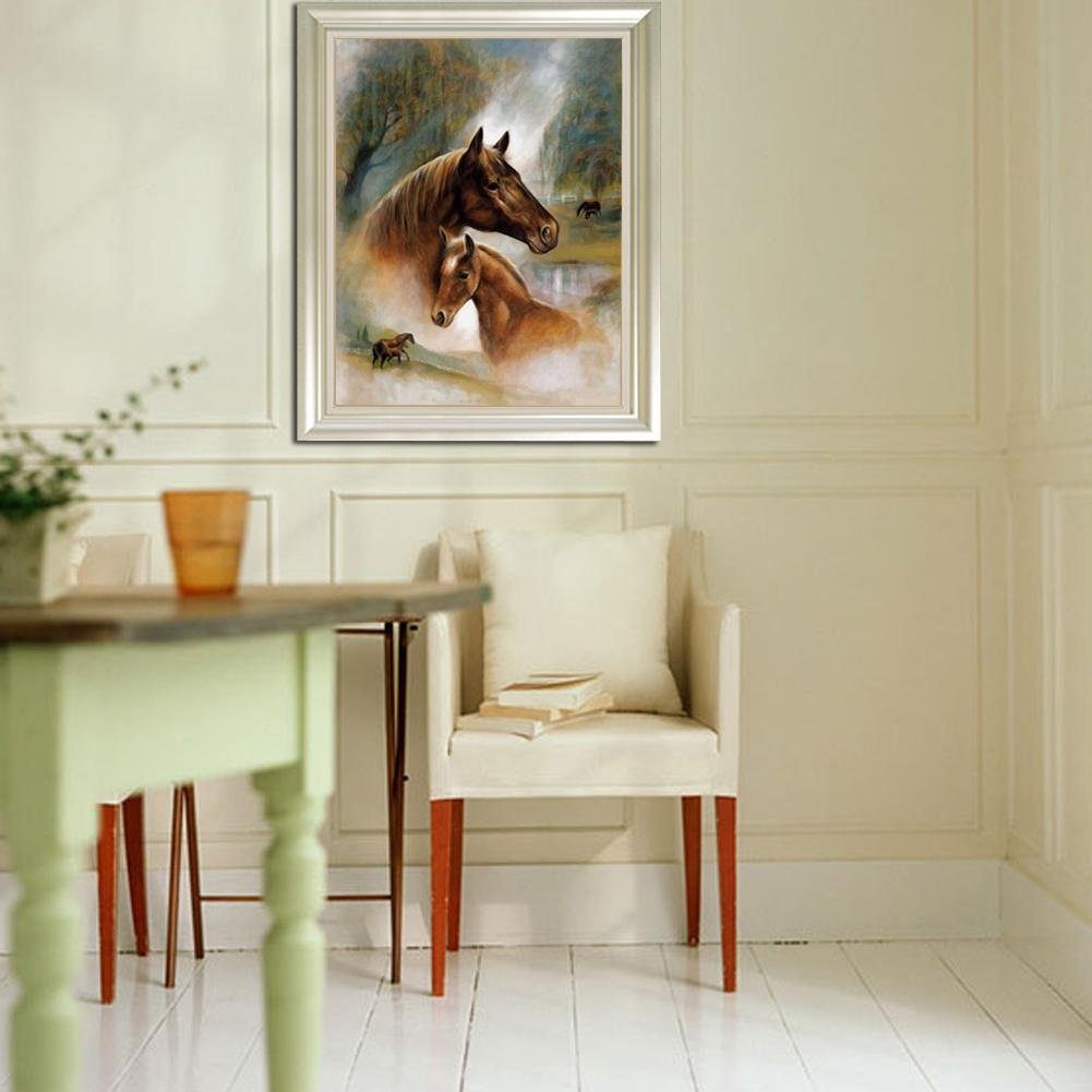 Pintura Diamante - Rodada Parcial - Família Cavalo
