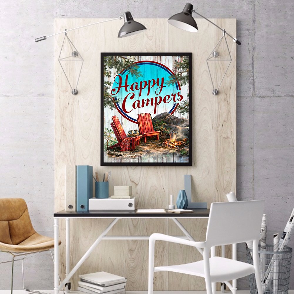 Diamond Paintig - Full Round - Happy Camping