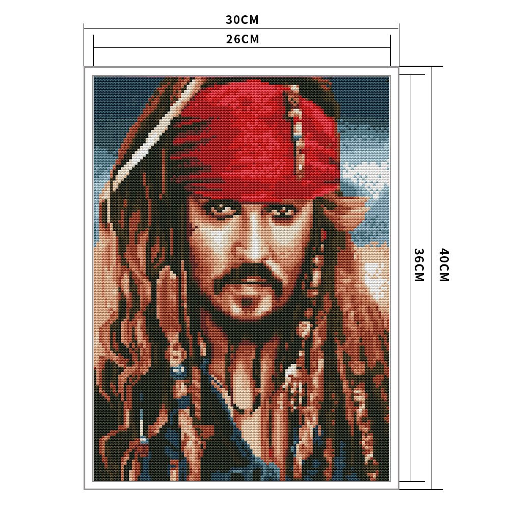 11ct Stamped Cross Stitch Aspirant Pirate(30*40cm)