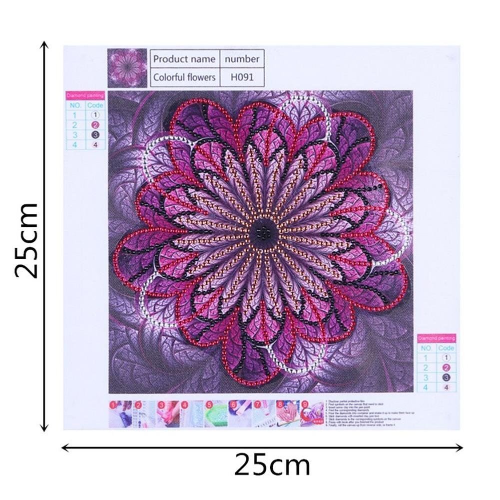 Diamond Painting - Crystal Rhinestone - Mandala Flower B