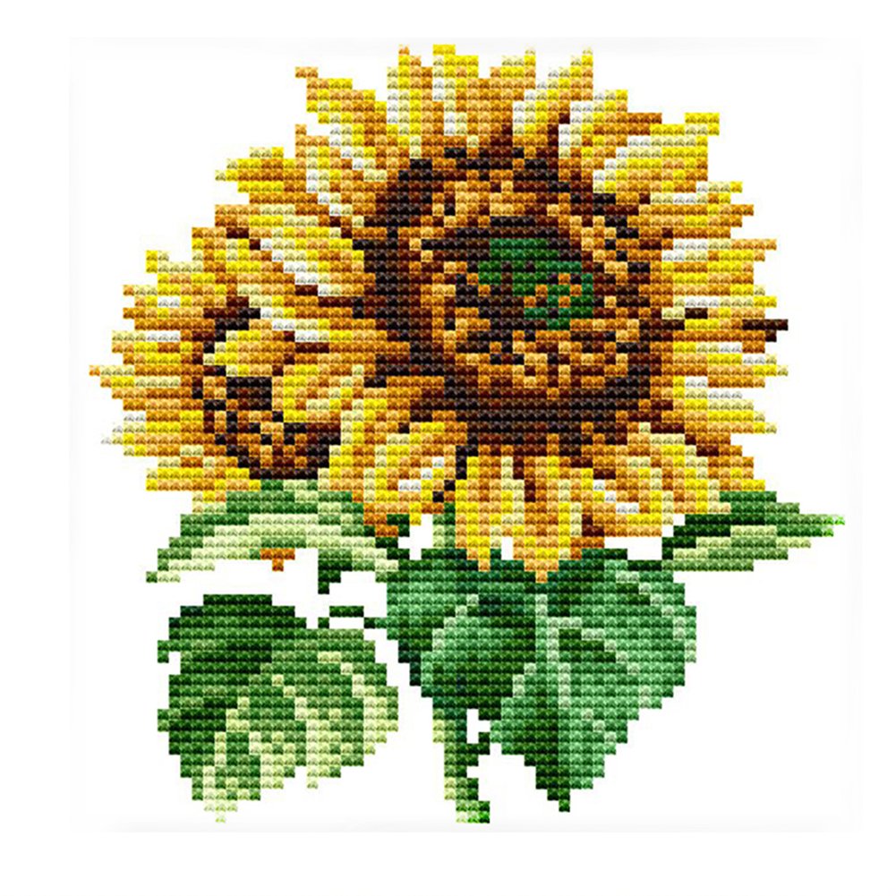 14ct Stamped Cross Stitch Sunflower(17*17cm)