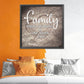 11ct Stamped Cross Stitch - Happy Family Letters (46*46cm)