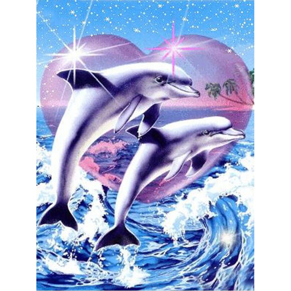 Diamond Painting Art Full Drill Dolphin lover