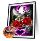 Pintura Diamante - Redondo Completo - Amor Rosa (30*45cm)