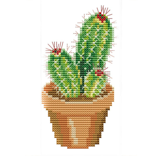 14ct Stamped Cross Stitch Cactus(10*19cm)