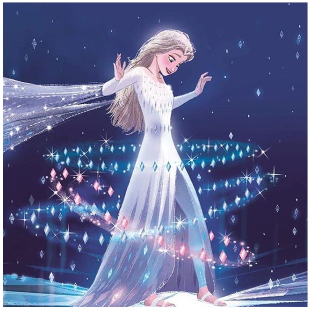 5D DIY Diamond Painting Kits Elsa Princess Ice Queen Cartoon Character