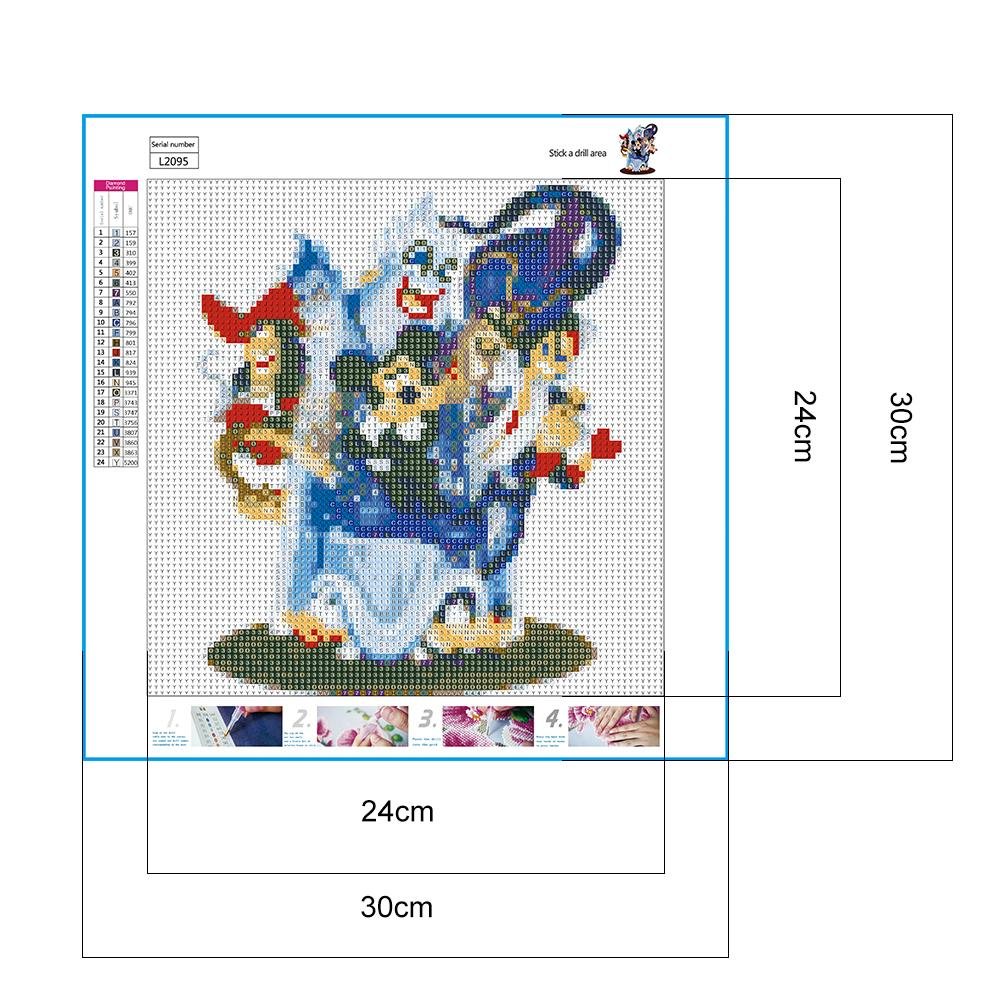 Mickey's House of Villains DIY 5D Cartoon Diamond Painting Kit Canvas Size