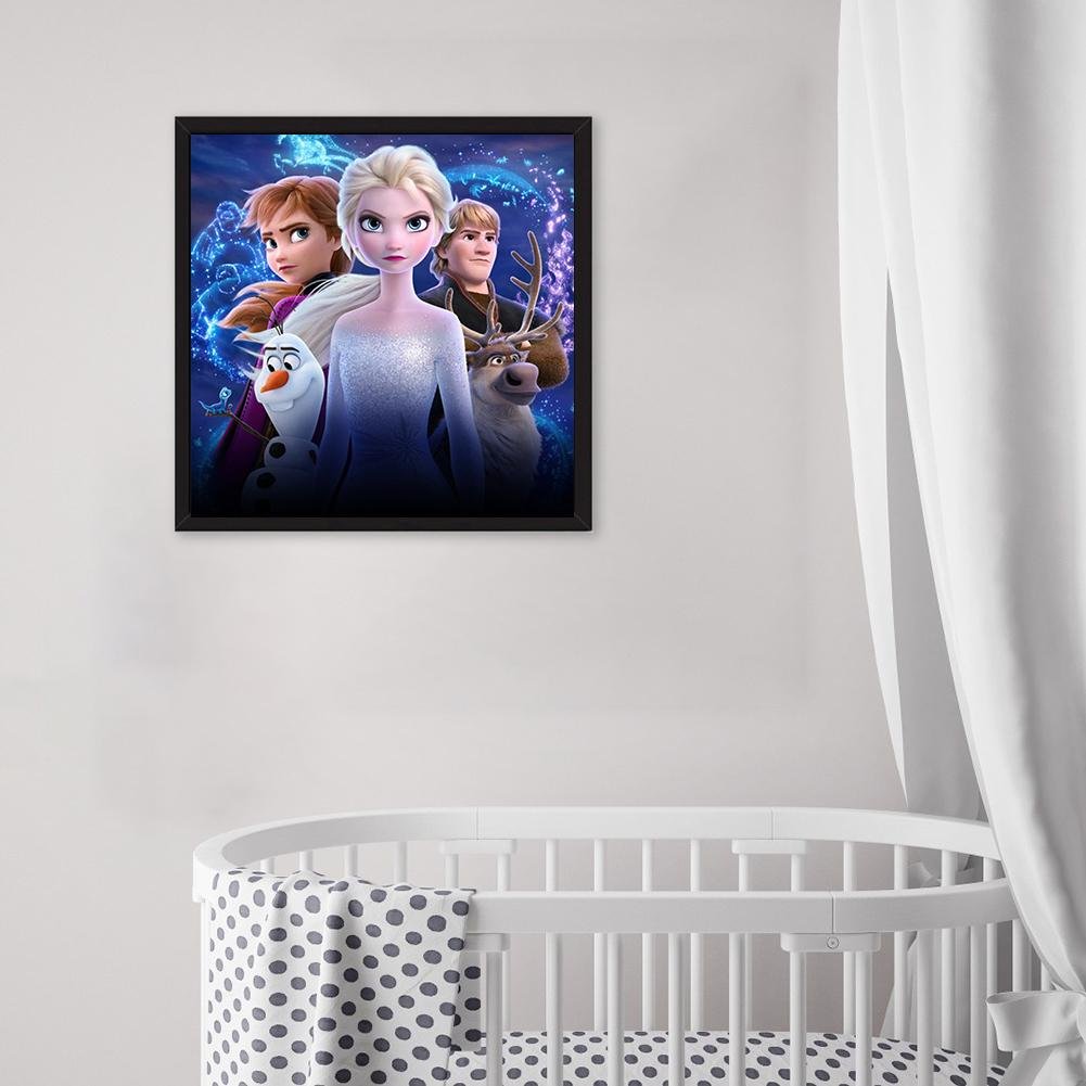 Frozen Full Drill Rhinestone Embroidery Art Craft For Wall Decoration