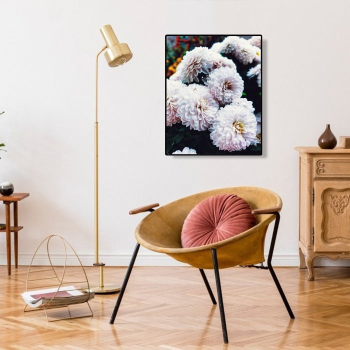 Flowers Canvas Acrylic Color Drawing Wall Art Living Room Home Decor