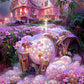 Pink House | Full Round/Square Diamond Painting Kits M | 50x70cm | 60x80cm|80X100CM
