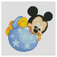 11ct Stamped Cross Stitch Mickey Mouse (30*30cm)
