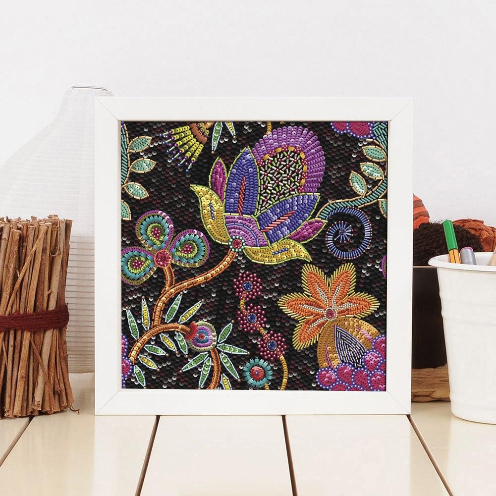 Diamond Painting - Full Round - Colorful Flower A