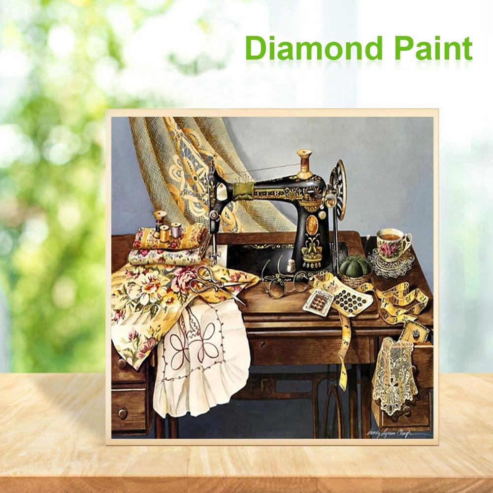 Diamond Painting - Full Round - Sewing Machine G