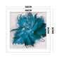 11CT Stamped Cross Stitch - Blue Flower(50*50cm)