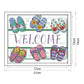 14ct Stamped Cross Stitch - Welcome Sign (21*18cm)