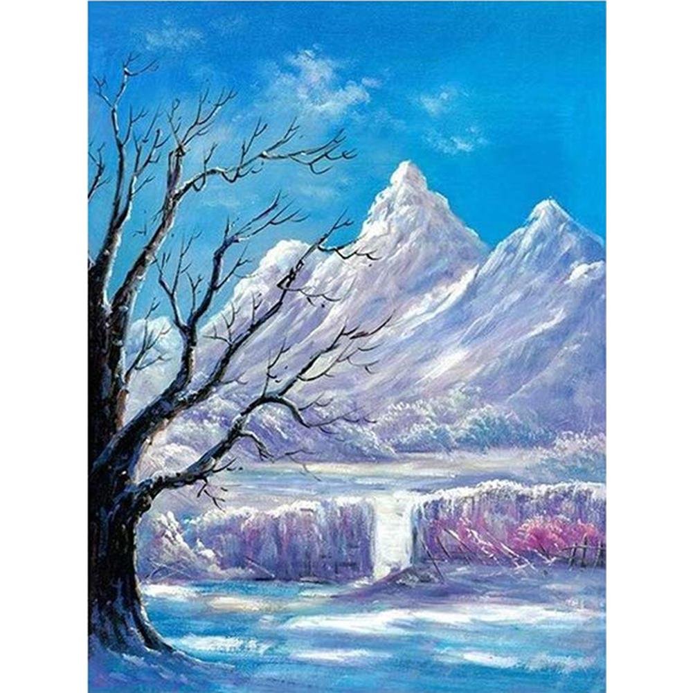 Diamond Painting - Full Round - Snow Mountain
