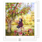 11ct Stamped Cross Stitch - Girl Apple Tree  ( 40*45cm)