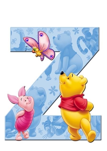 Diamond Paintings Art Full Square Drill Letter Z Winnie The Pooh