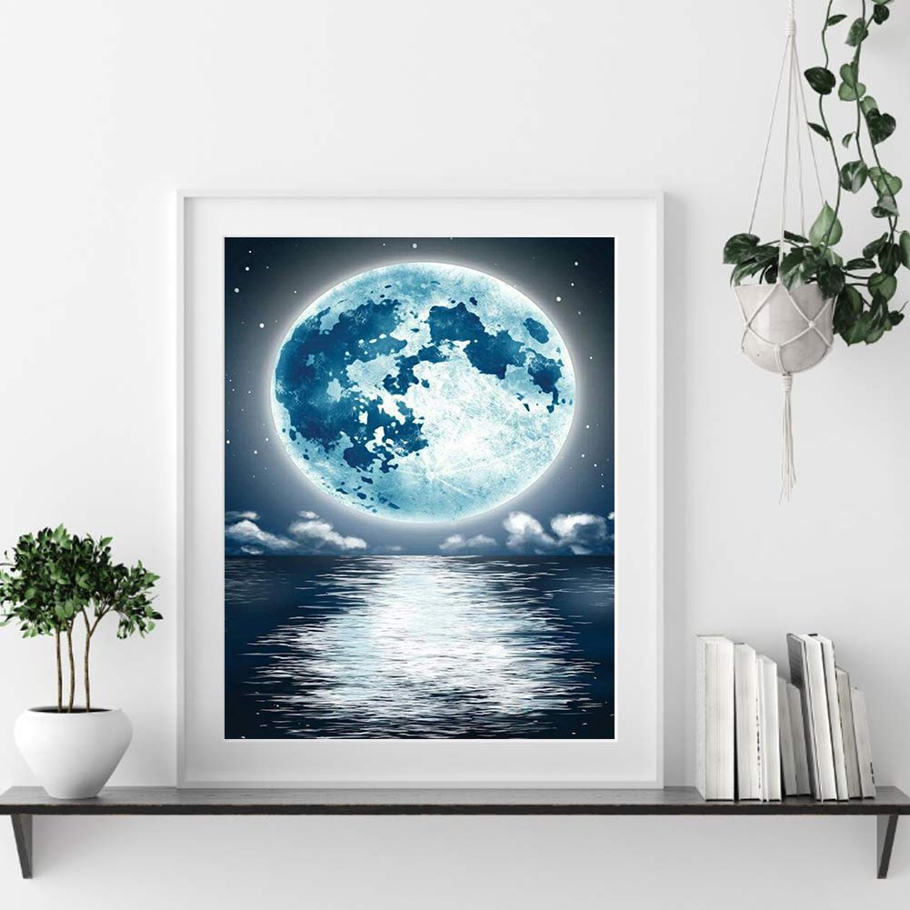 11ct Stamped Cross Stitch - Sea Moon (40*50cm)