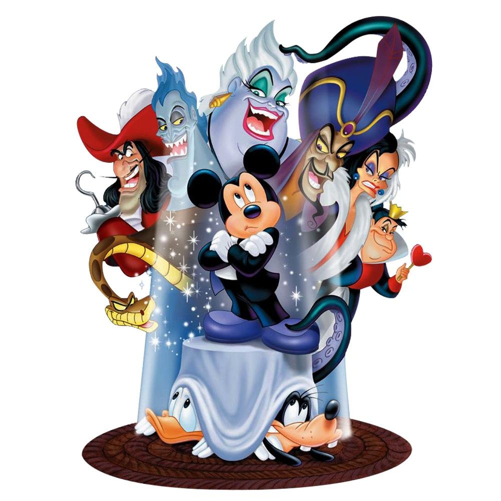 5D Cartoon Diamond Painting Mickey's House of Villains