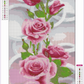 Pintura Diamante - Redondo Completo - Rosa Rosa (30*50cm)