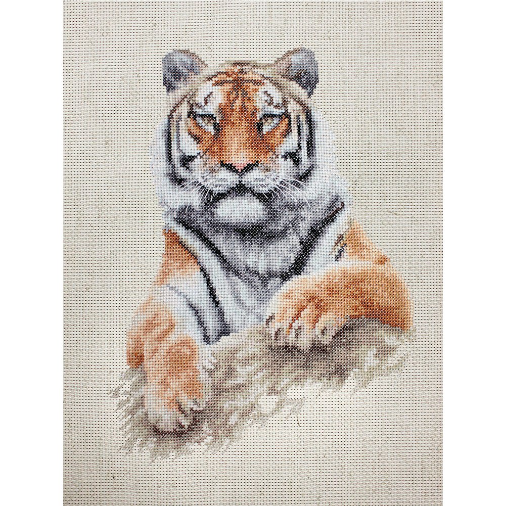 11ct Stamped Cross Stitch Tiger (40*53cm)